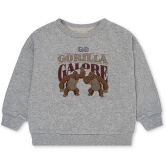 Konges Sløjd Grey Melange Loupy Lou Sweatshirt - Str. 3 mdr - Konges Sløjd