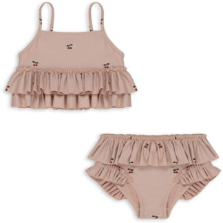 Konges Sløjd Manuca Frill Bikini Cherry Blush - Str. 7-8 år - Konges Sløjd