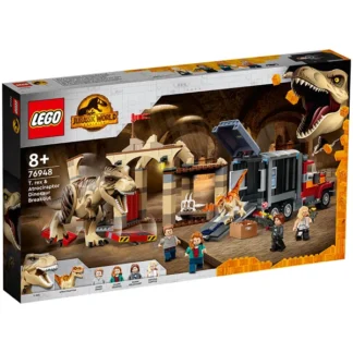 LEGOÂ® Jurassic Worldâ¢ T . Rex og Atrociraptor på Dinosaurflugt - LEGOÂ®