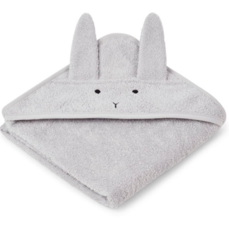 Liewood Albert Babyhåndklæde Rabbit Dumbo Grey - Liewood