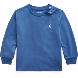 Ralph Lauren Baby Strik Bluse M. Knap Liberty Blue - Ralph Lauren Baby