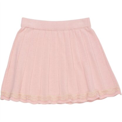 Copenhagen Colors Dusty Rose/Cream Comb. Strik Tennis Nederdel - Str. 128 - Copenhagen colors