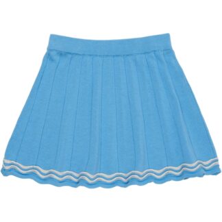 Copenhagen Colors Sky Blue/Cream Comb. Strik Tennis Nederdel - Str. 128 - Copenhagen colors