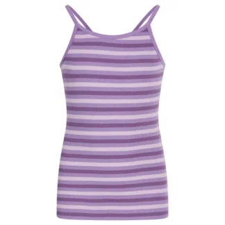 Mads Nørgaard 2x2 Cotton Stripe Trilina Bluse Stripe/Paisley Purple - Mads Nørgaard