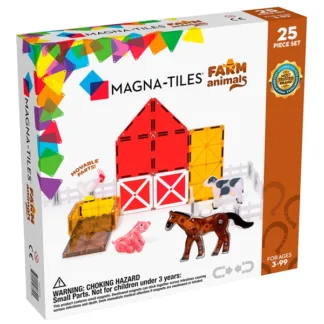 Magna-TilesÂ® Bondegårdsdyr - Magnetsæt 25 Dele - Magna-TilesÂ®