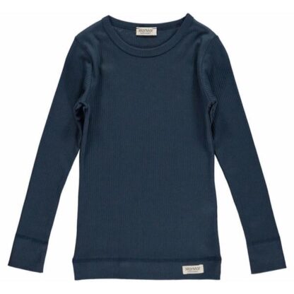 MarMar Modal T-Shirt Plain L/Æ Blue - MarMar