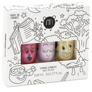 Nailmatic Neglelak Vandbaseret 3 Pack Magic Forest Sissi/Lala/Lulu - Nailmatic