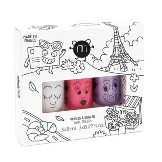 Nailmatic Neglelak Vandbaseret 3 Pack City Super/Kitty/Piglou - Nailmatic