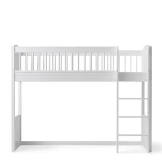 Oliver Furniture Seaside Lille+ Halvhøj Seng Hvid - Oliver Furniture
