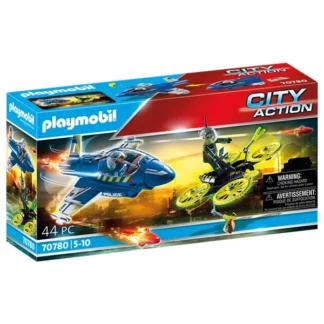 PlaymobilÂ® City Action - Politi-Jet: Dronejagt - PlaymobilÂ®