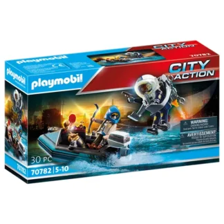 PlaymobilÂ® City Action - Politi-Jetpack: Anholdelse af Kunsttyven - PlaymobilÂ®