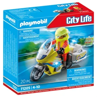 PlaymobilÂ® City Life - Lægemotorcykel med Blinklys - PlaymobilÂ®