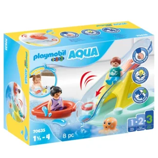 PlaymobilÂ® 1.2.3 Aqua - Badesø med Vandrutsjebane - PlaymobilÂ®