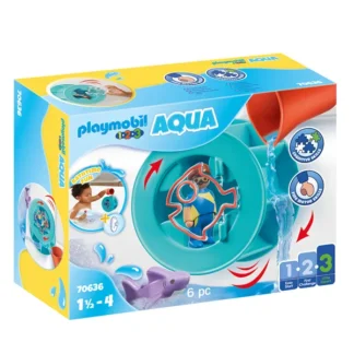 PlaymobilÂ® 1.2.3 Aqua - Vandhjulet med Babyhaj - PlaymobilÂ®