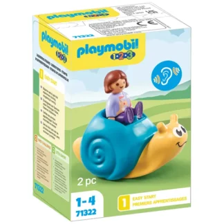 PlaymobilÂ® 1.2.3 - Rocking Snail with Rattle Feature - PlaymobilÂ®