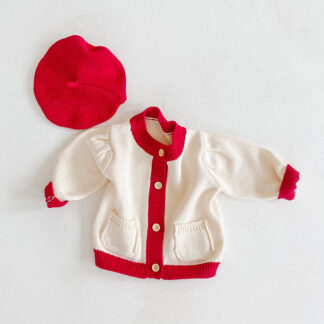 Baby Cardigan - Patchwork - 66 (3-6M) / Hvid - My Kids