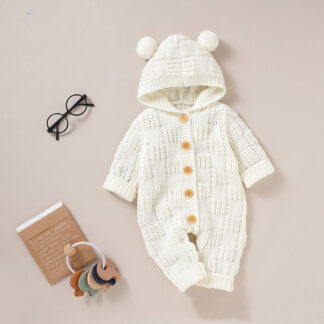 Baby Romper - Small Ear - 90 (12-24M) / Hvid - My Kids