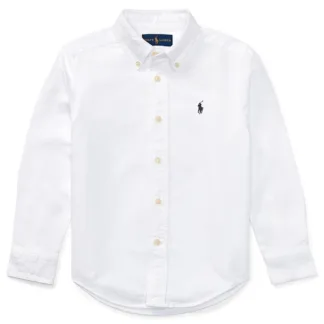 Ralph Lauren Baby Boy Long Sleeved Shirt White - Ralph Lauren Baby