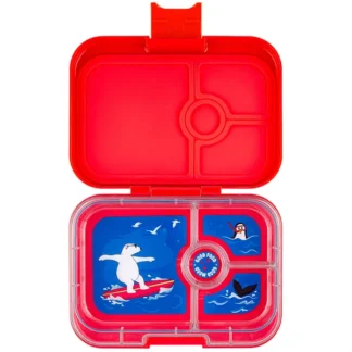 Yumbox Panino 4 Rum Madkasse Roar Red Polar Bear - Yumbox