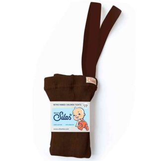 Silly Silas Footed Tights Chocolate Brown - Silly Silas