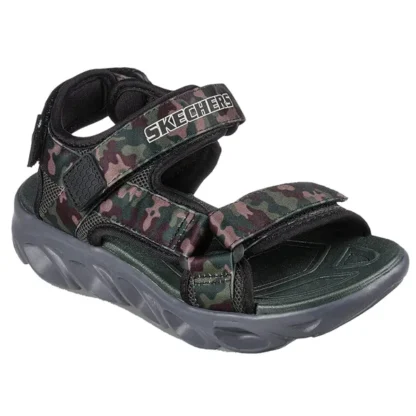 Skechers S-Lights Hypno-Splash Sneakers Sun Breaks Black Olive - Skechers