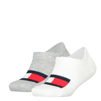Tommy Hilfiger 2-Pak Footies Flag white/grey - Tommy Hilfiger