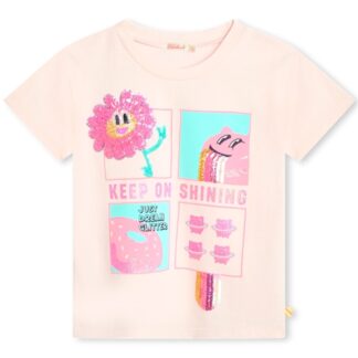 Billieblush Pink Pale T-shirt - Str. 8 år - Billieblush