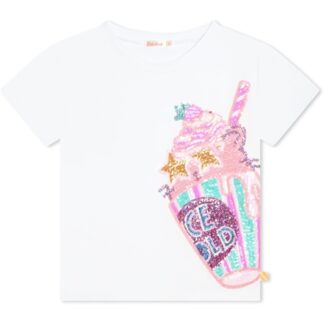 Billieblush White T-shirt - Str. 5 år - Birkenstock