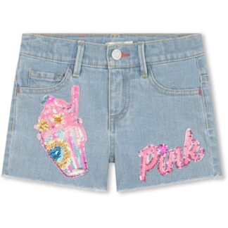 Billieblush Double Stone + Bleach Denim Shorts - Str. 5 år - Billieblush