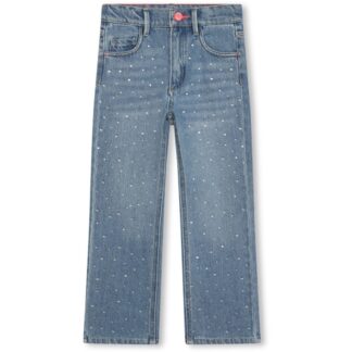 Billieblush Double Stone + Brush Denim Jeans - Str. 5 år - Billieblush