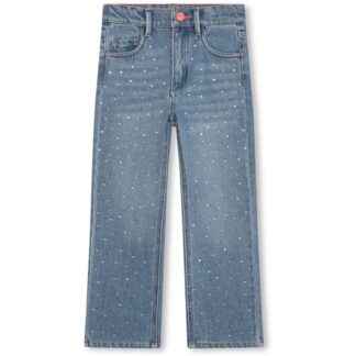Billieblush Double Stone + Brush Denim Jeans - Str. 6 år - Billieblush