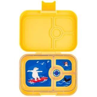 Yumbox Panino 4 Rum Madkasse Yoyo Yellow Polar Bear - Yumbox