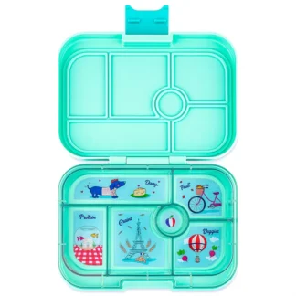 Yumbox Original 6 Rum Madkasse Serene Aqua Paris - Yumbox