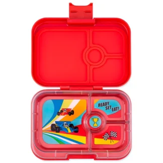 Yumbox Panino 4 Rum Roar Red Race Cars - Yumbox