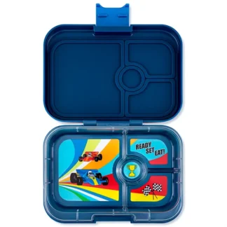 Yumbox Panino 4 Rum Monte Carlo Blue Race Cars - Yumbox