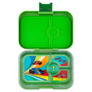 Yumbox Panino 4 Rum Matcha Green Race Cars - Yumbox